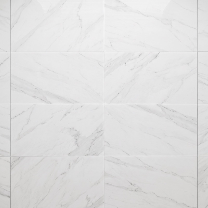 Marble-look Porcelain Tile flooring sample